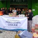 MWCNU Karangmojo ke Cianjur Bantu Korban Gempa