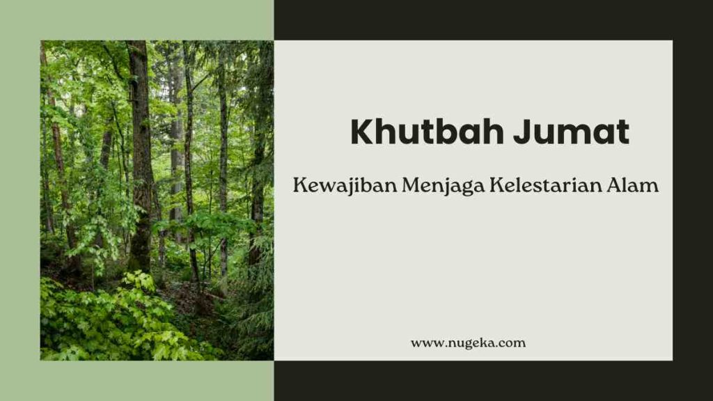 Hijau dan Krem Minimalis Modern Menjaga Alam Presentasi