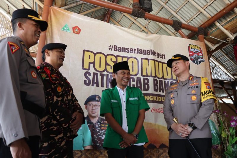 Sinergi Polri dan Banser, Kapolres Gunungkidul Resmikan Posko Mudik Lebaran 2026